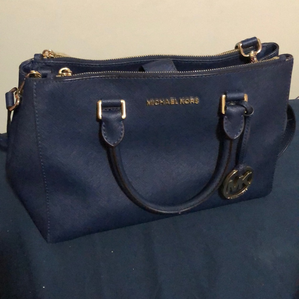 Michael Kors Navy Blue Purse